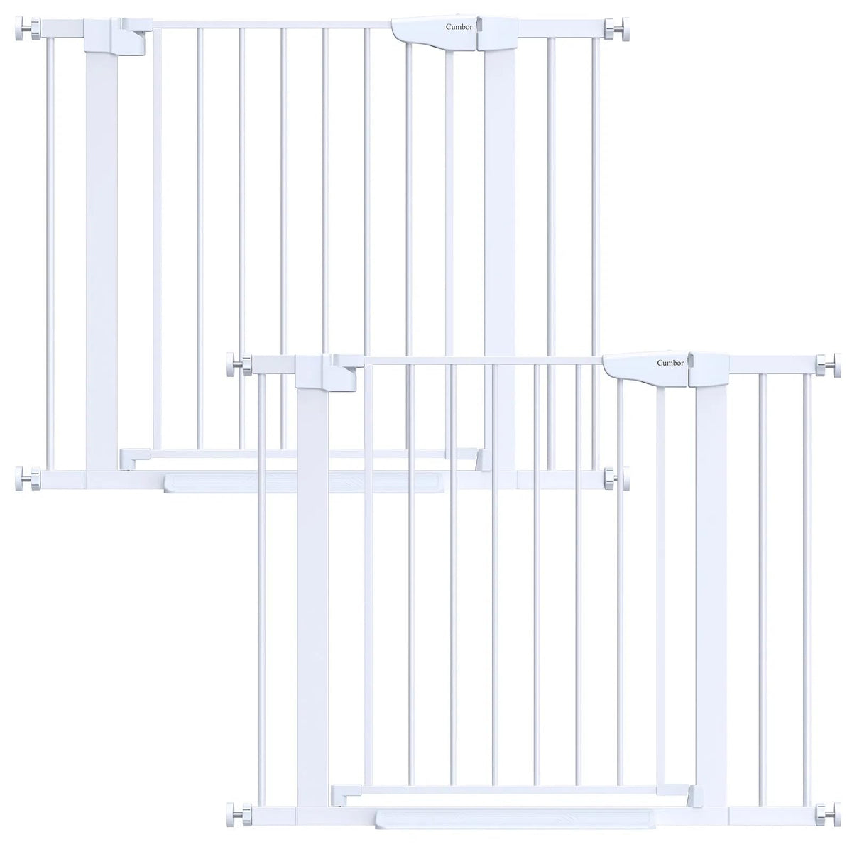 Cumbor 29.7-51.5 in Extra Wide Baby Gate for Stairs, Dog Gate Indoor Black