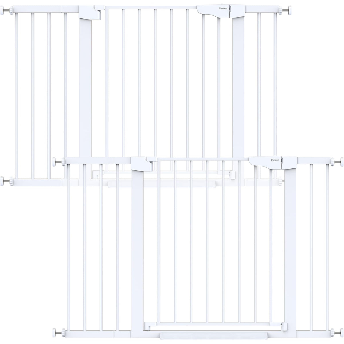 Cumbor 29.7-51.5 in Extra Wide Baby Gate for Stairs, Dog Gate Indoor Black