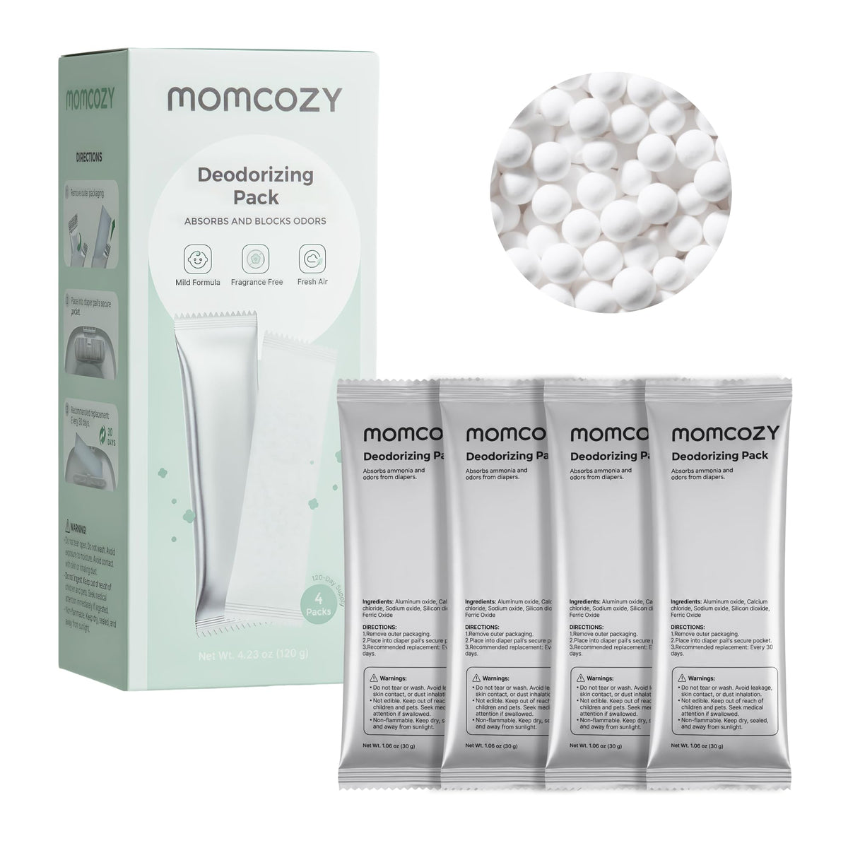 Momcozy Triple-Seal Diaper Pail with Odor Locking, Ergonomic Height Design
