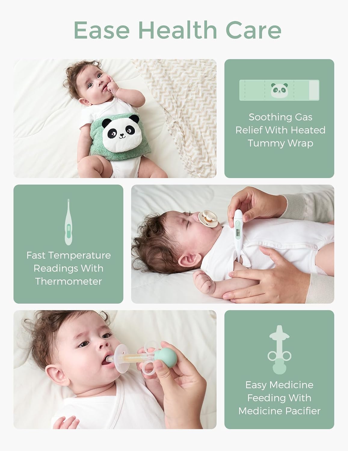 Momcozy Elite Baby Essential Care Set, Newborn Registry Must-Have Collection - 1 Pack