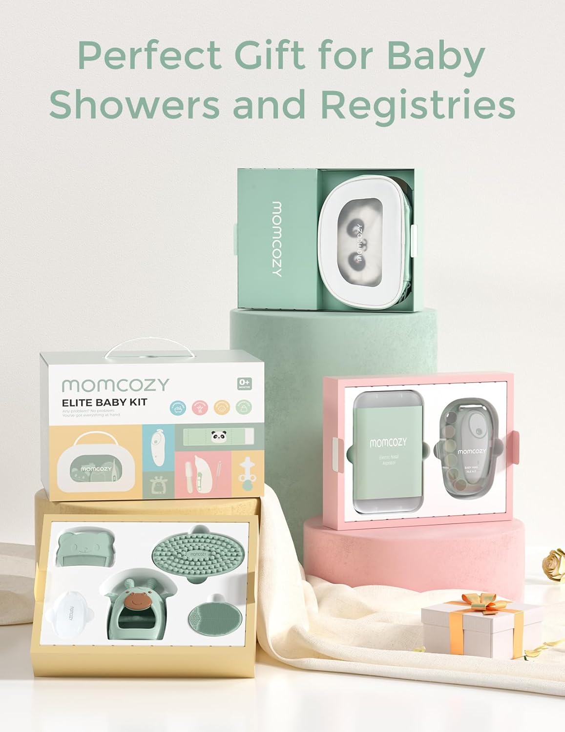 Momcozy Elite Baby Essential Care Set, Newborn Registry Must-Have Collection - 1 Pack