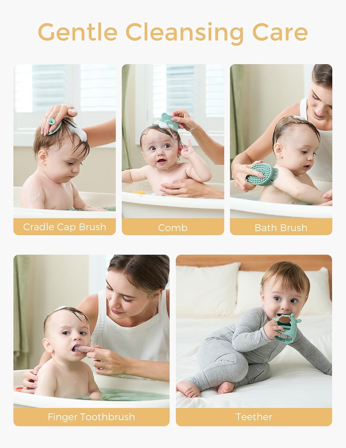 Momcozy Elite Baby Essential Care Set, Newborn Registry Must-Have Collection - 1 Pack