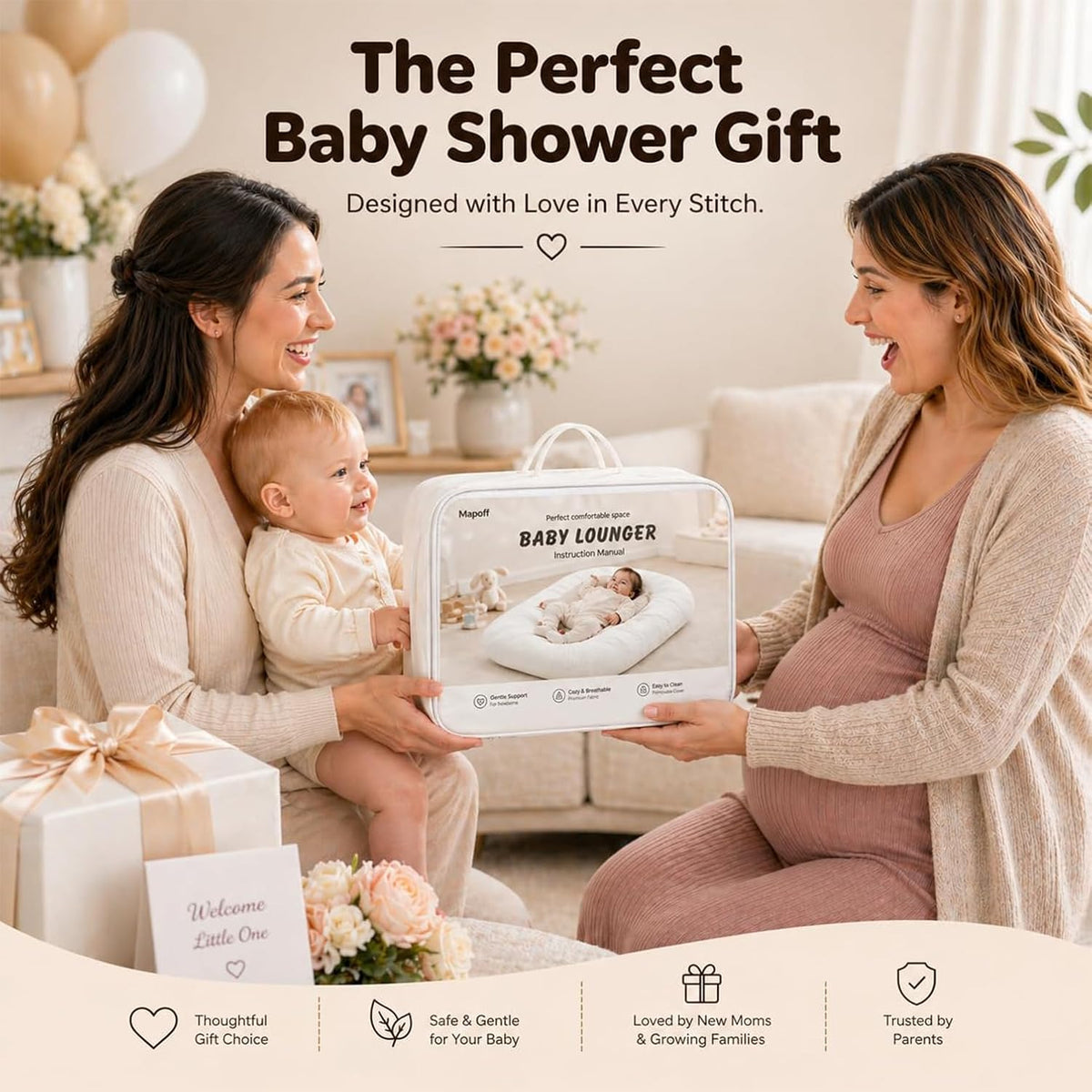 Baby Lounger for Newborns 0-24 Months - Baby Essentials