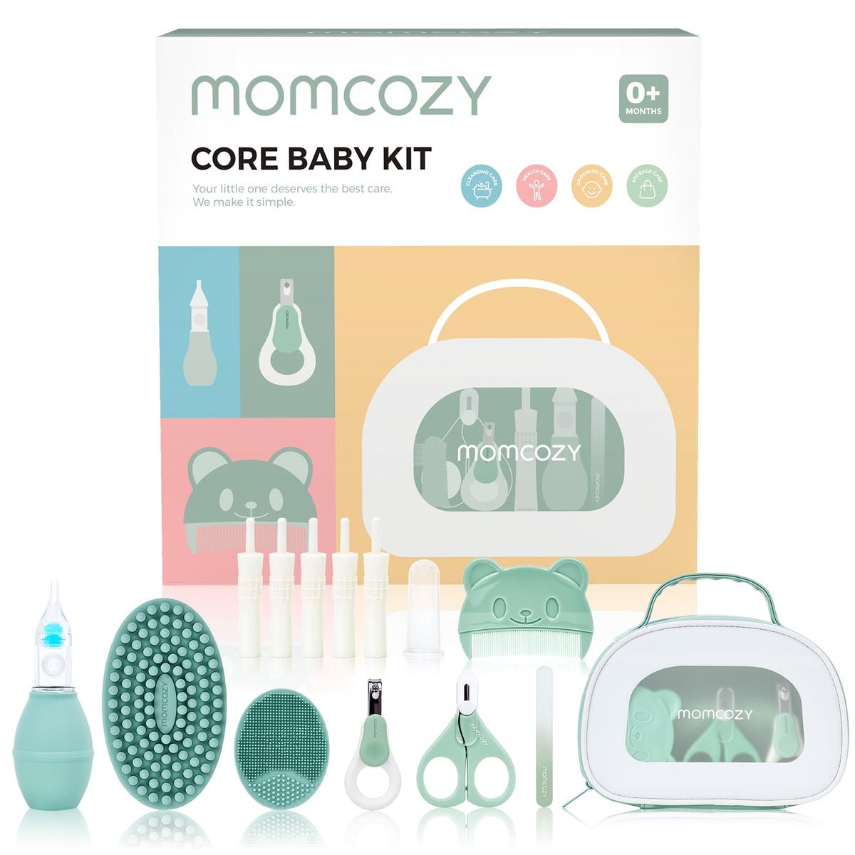 Momcozy Elite Baby Essential Care Set, Newborn Registry Must-Have Collection - 1 Pack