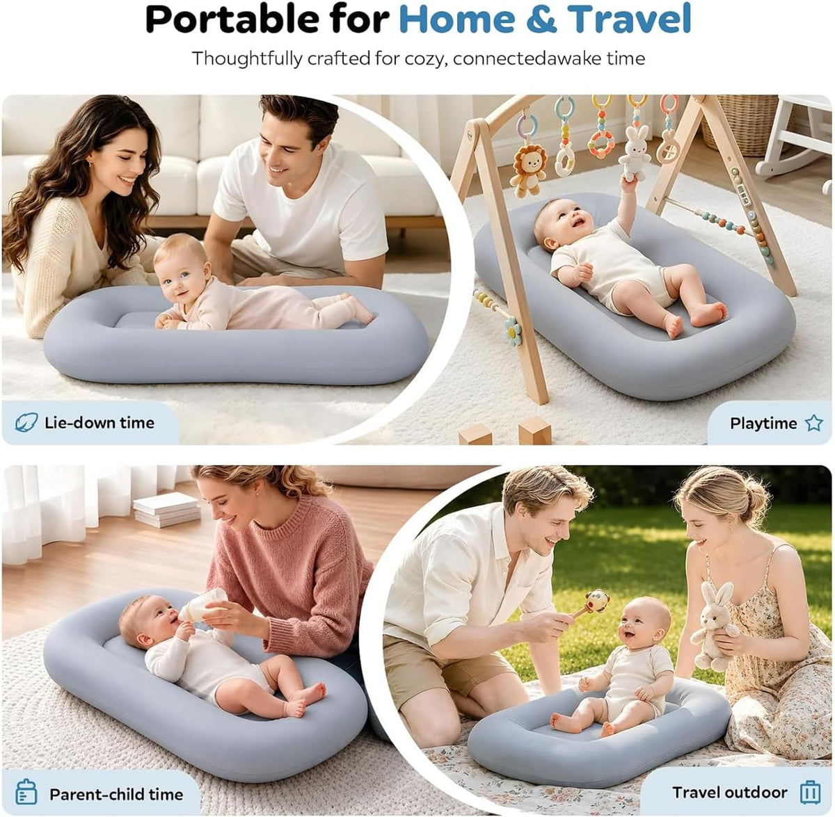 Baby Lounger for Newborns 0-24 Months - Baby Essentials