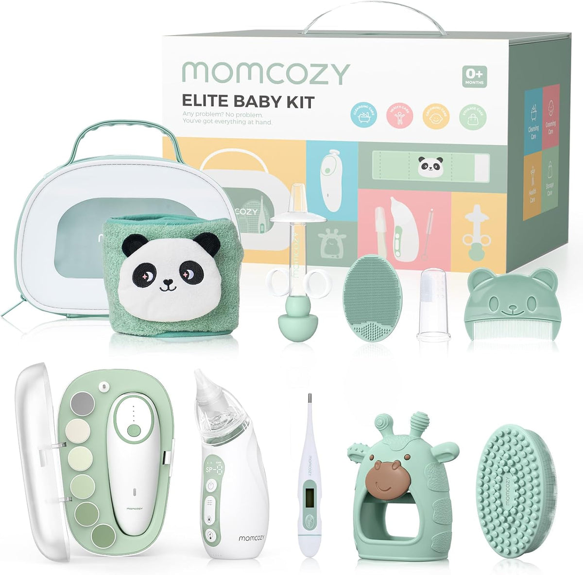Momcozy Elite Baby Essential Care Set, Newborn Registry Must-Have Collection - 1 Pack