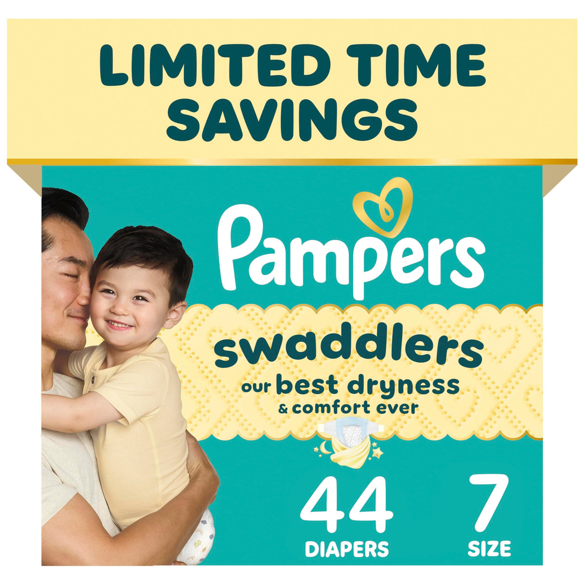 Pampers Swaddlers Newborn Diapers, Size Newborn (<10 lbs), 84 Count, Fragrance Free, Hypoallergenic, Absorbent, Pediatrician Recommended, Skin Safe