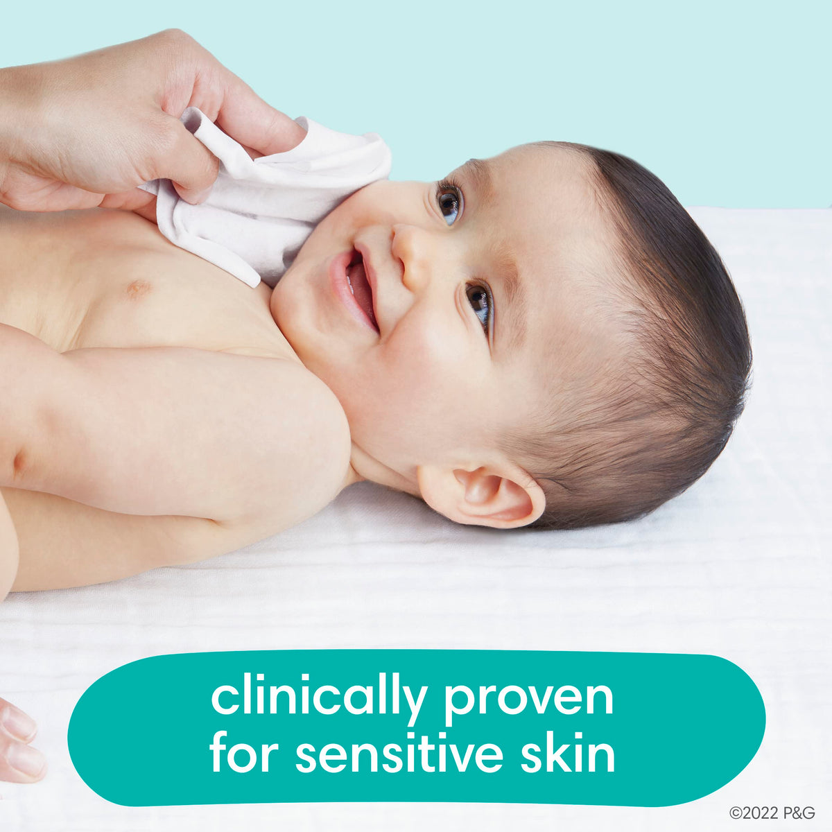 Pampers Sensitive Baby Wipes, Clinically Proven, Fragrance Free, Unscented, Water Based, Hypoallergenic, Multi-Use, 1344 Wipes Total (24X Flip-Top Packs) [Packaging May Vary]