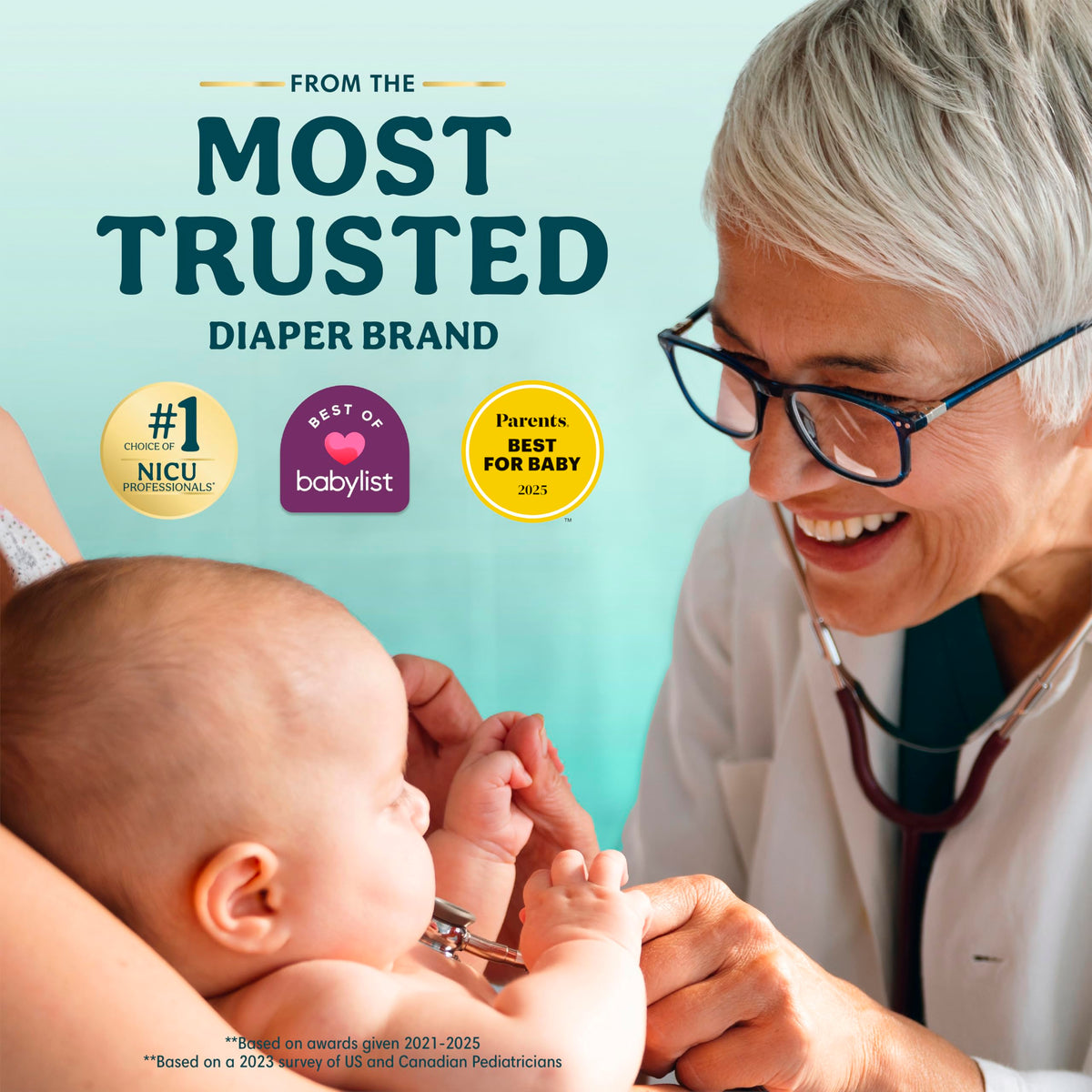Pampers Swaddlers Newborn Diapers, Size Newborn (<10 lbs), 84 Count, Fragrance Free, Hypoallergenic, Absorbent, Pediatrician Recommended, Skin Safe