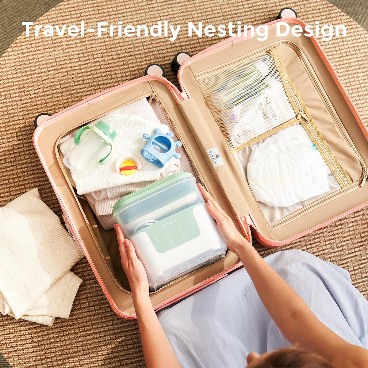 Momcozy New Modular Nesting 4 in 1 Compact Bottle Sterilizer and Dryer